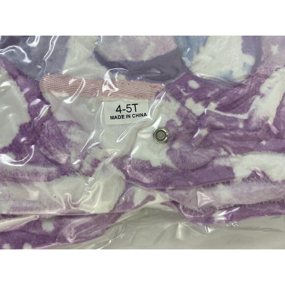 Doctor Unicorn Soft Unicorn Purple No Hooded Bathrobe Sleepwear 4T-5T - Picture 3 of 5